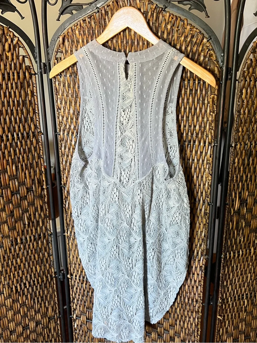S Free People Lace Tank Top
